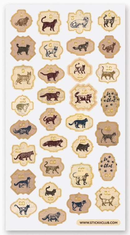 STICKII Daily Cats Sticker Sheet - Blesket Canada