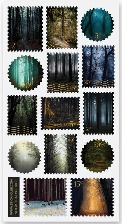 STICKII Wildwood Wonder Stamps Sticker Sheet - Blesket Canada