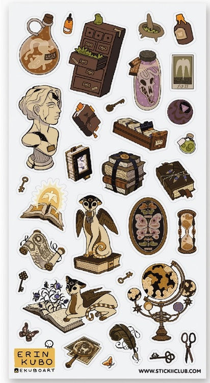 STICKII Library of Secrets Sticker Sheet - Blesket Canada