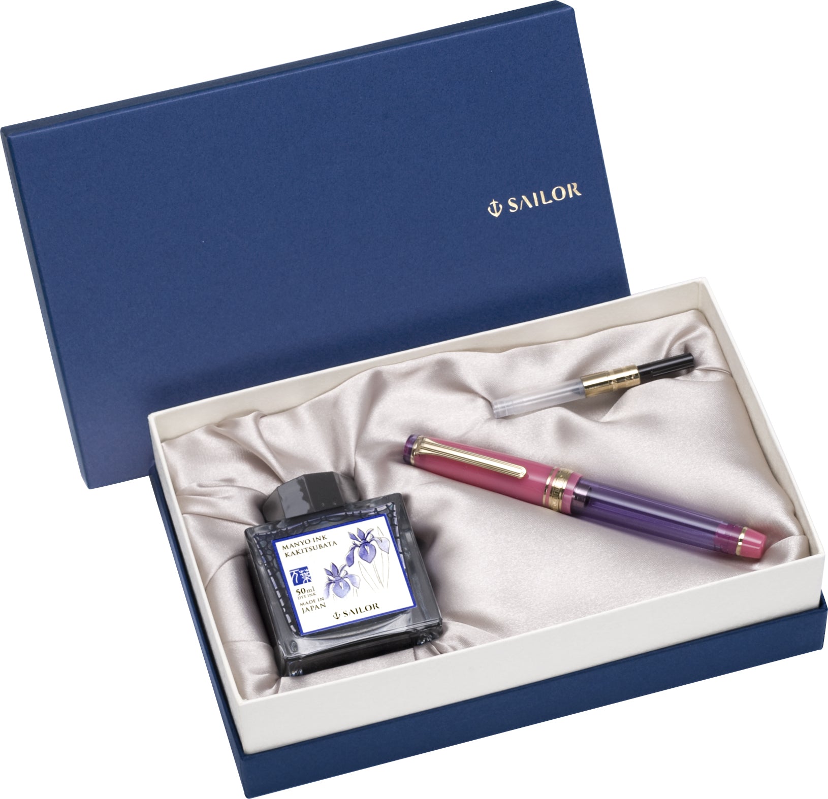 Sailor Manyo Fountain Pen Set #2 Special Edition - Rabbit Ear Iris - Blesket Canada