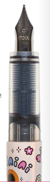 LINE FRIENDS MININI MEETS - Ready to Write Fountain Pen Set Fine Nib - Pack of 6 - Blesket Canada