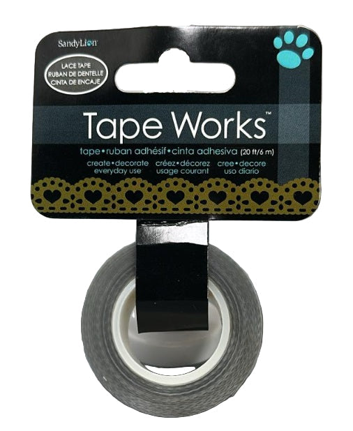 SandyLion Tape Works Heart Pattern Wasi Tape - Decorative Tape 50 ft Roll - Blesket Canada