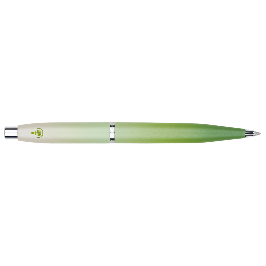 Sheaffer VFM Matcha Green Ombre Gradient Ballpoint Pen with Chrome Trims - Blesket Canada