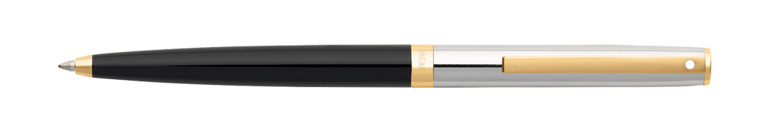 Sheaffer Sagaris Ballpoint Pen - Black with Chrome Cap - Blesket Canada
