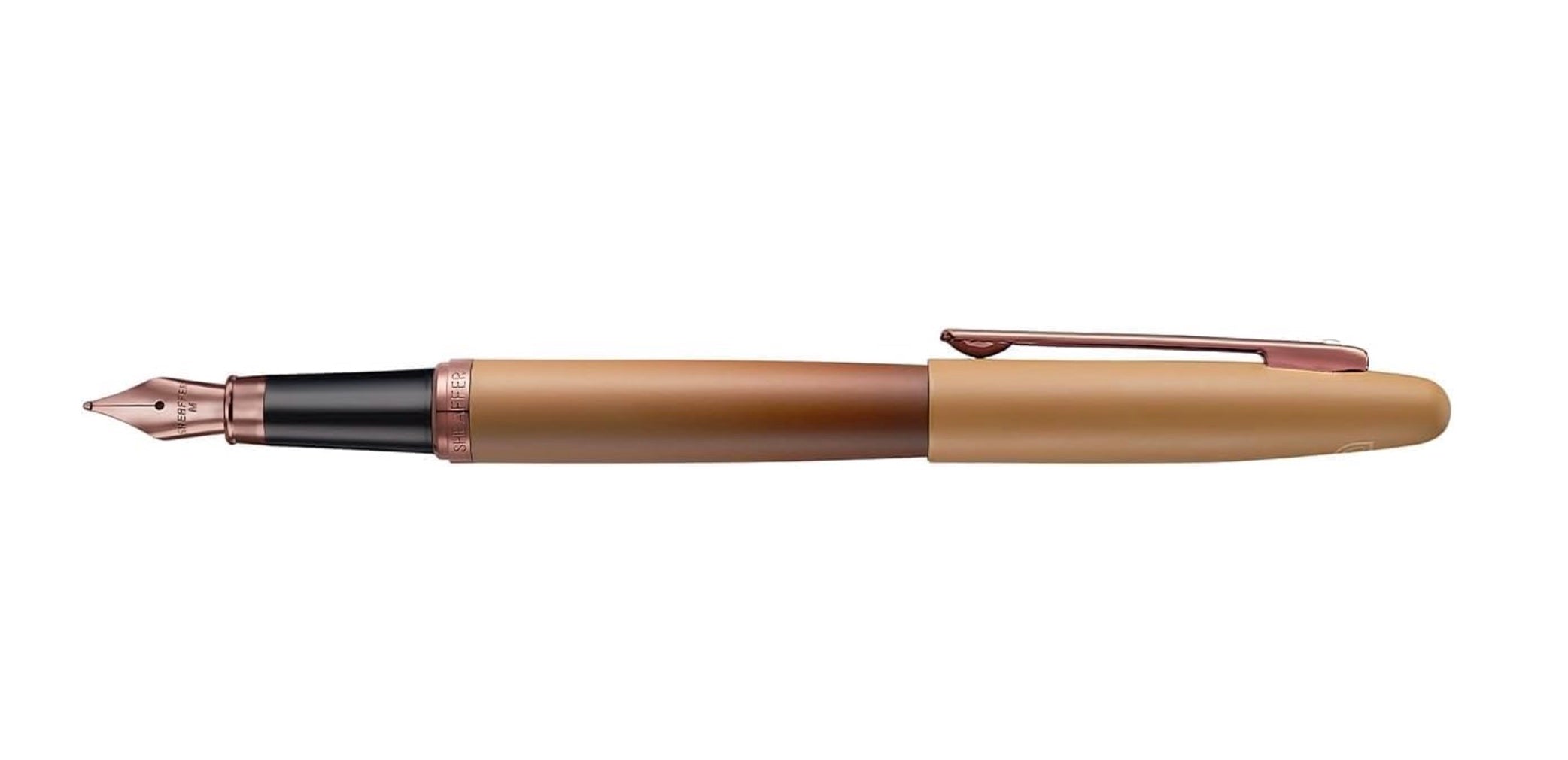 Sheaffer VFM Matt Brown/Regal Brown PVD Trims  FP - Blesket Canada