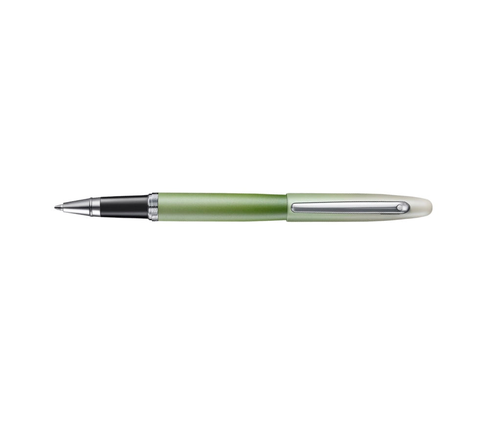 Sheaffer VFM Matcha Green Ombre Gradient Rollerball Pen with Chrome Trims - Blesket Canada