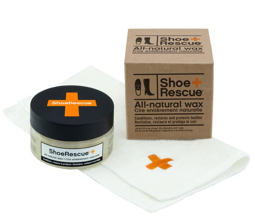 Shoe Rescue All - Natural Shoe Wax with cloth - Blesket Canada