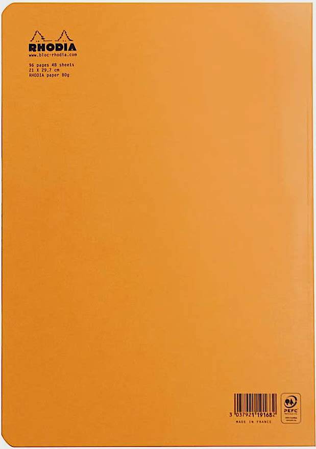 Rhodia Classic Notebook Side Staplebound A4 Lined - Blesket Canada