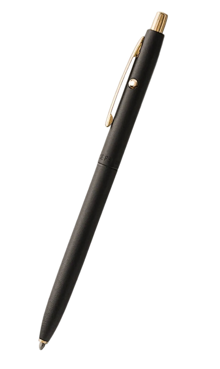 Space Pen Matte Black Shuttle with gold trim - Blesket Canada
