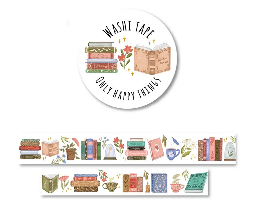 Only Happy Things Stationery Washi Tape - Time to Read - Blesket Canada