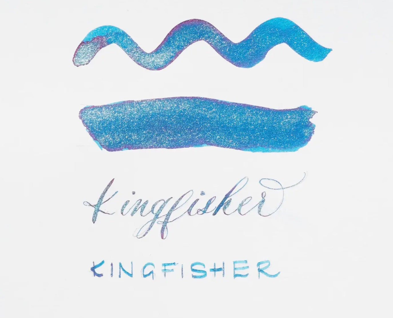 Tom's Studio Shimmer Fountain Pen Ink - Kingfisher No. 70 - Blesket Canada