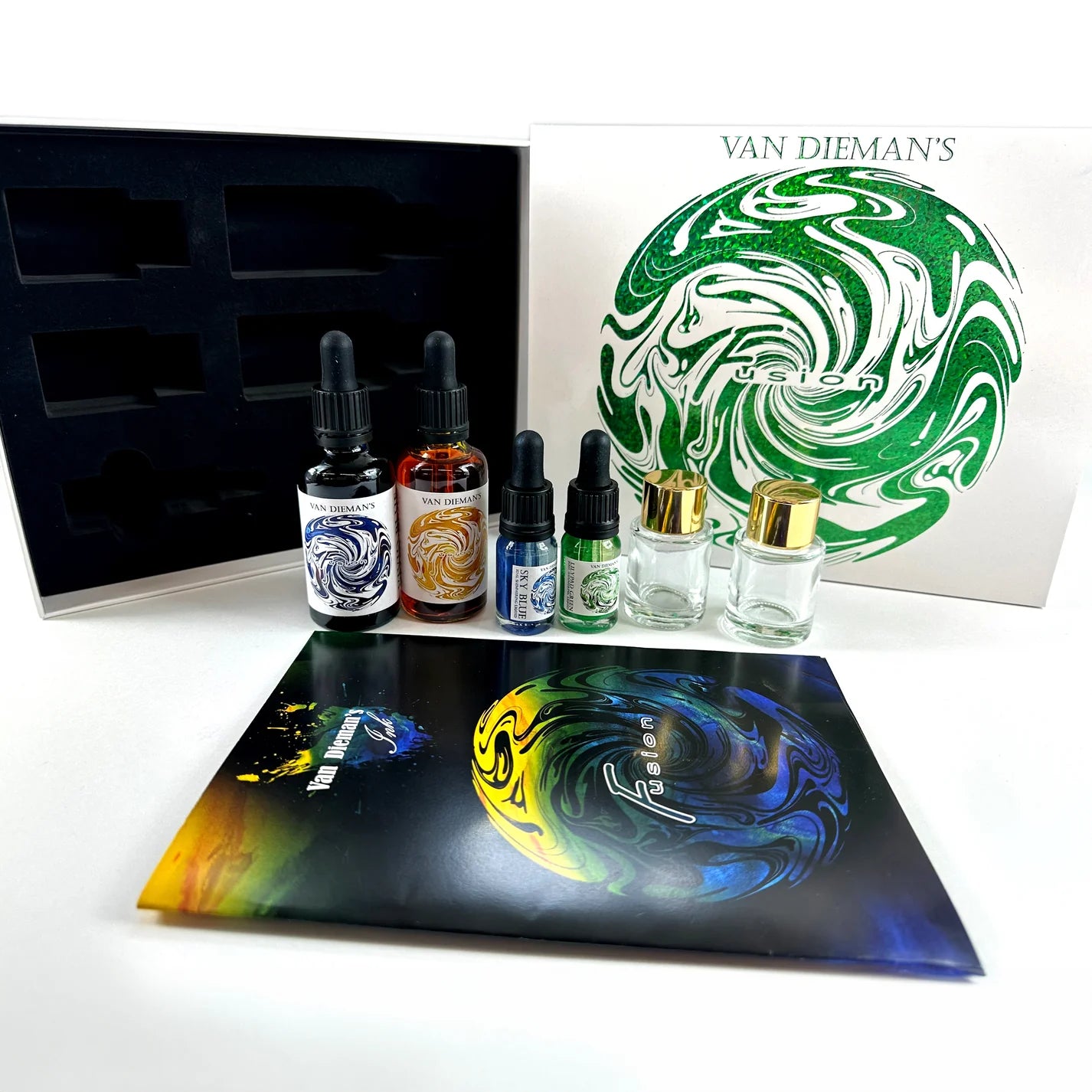 Van Dieman's Fusion - Fountain Pen Ink Mixing Kit - The Green Pack - Blesket Canada