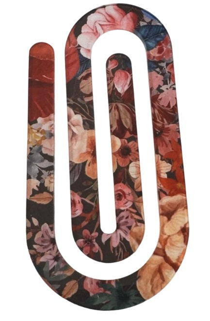 Hello Lovely Creative Stationery Bookmark Clip - Vintage Floral - Blesket Canada