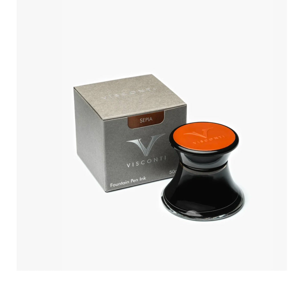 Visconti ink bottle 50ml - Sepia - Blesket Canada
