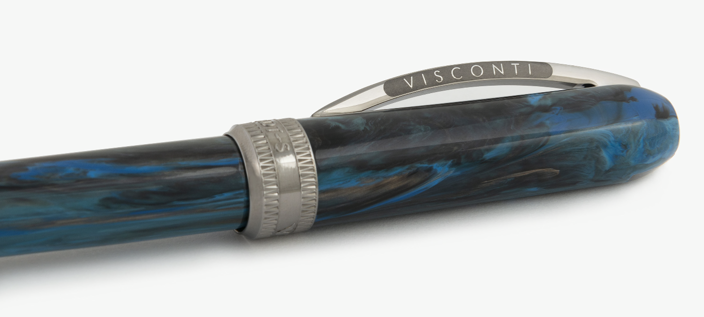 Visconti Rembrandt S Light Blue Steel Fountain Pen - Blesket Canada