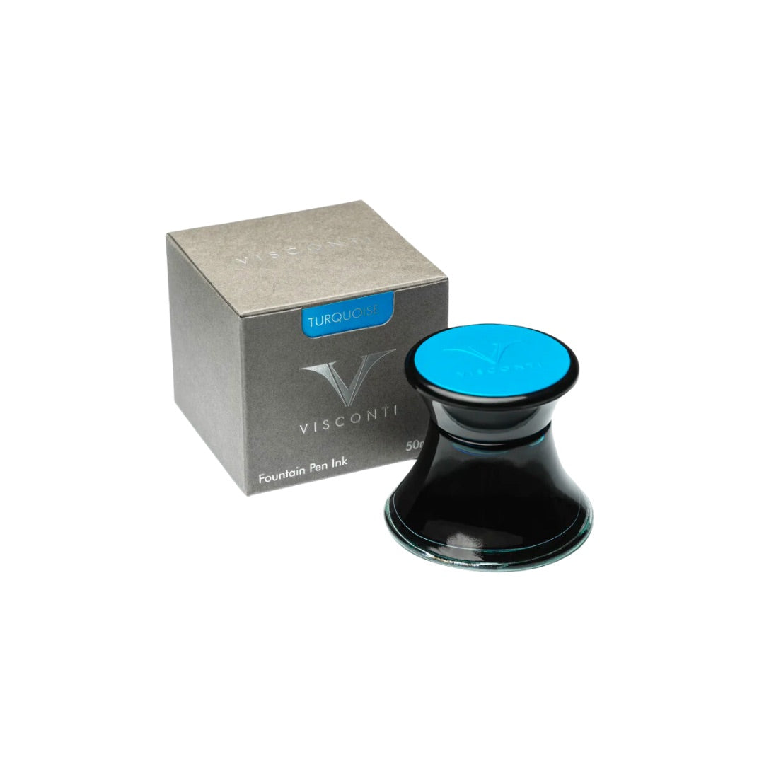 Visconti ink bottle 50ml - Turquoise - Blesket Canada