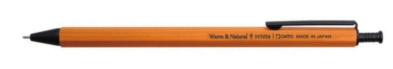 OHTO - Warm & Natural Wooden Gel Ballpoint Pen Orange 0.4 - Blesket Canada