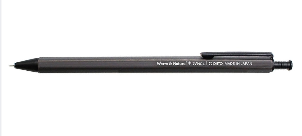 OHTO - Warm & Natural WN04 Wooden Gel Ballpoint Pen Black - Blesket Canada