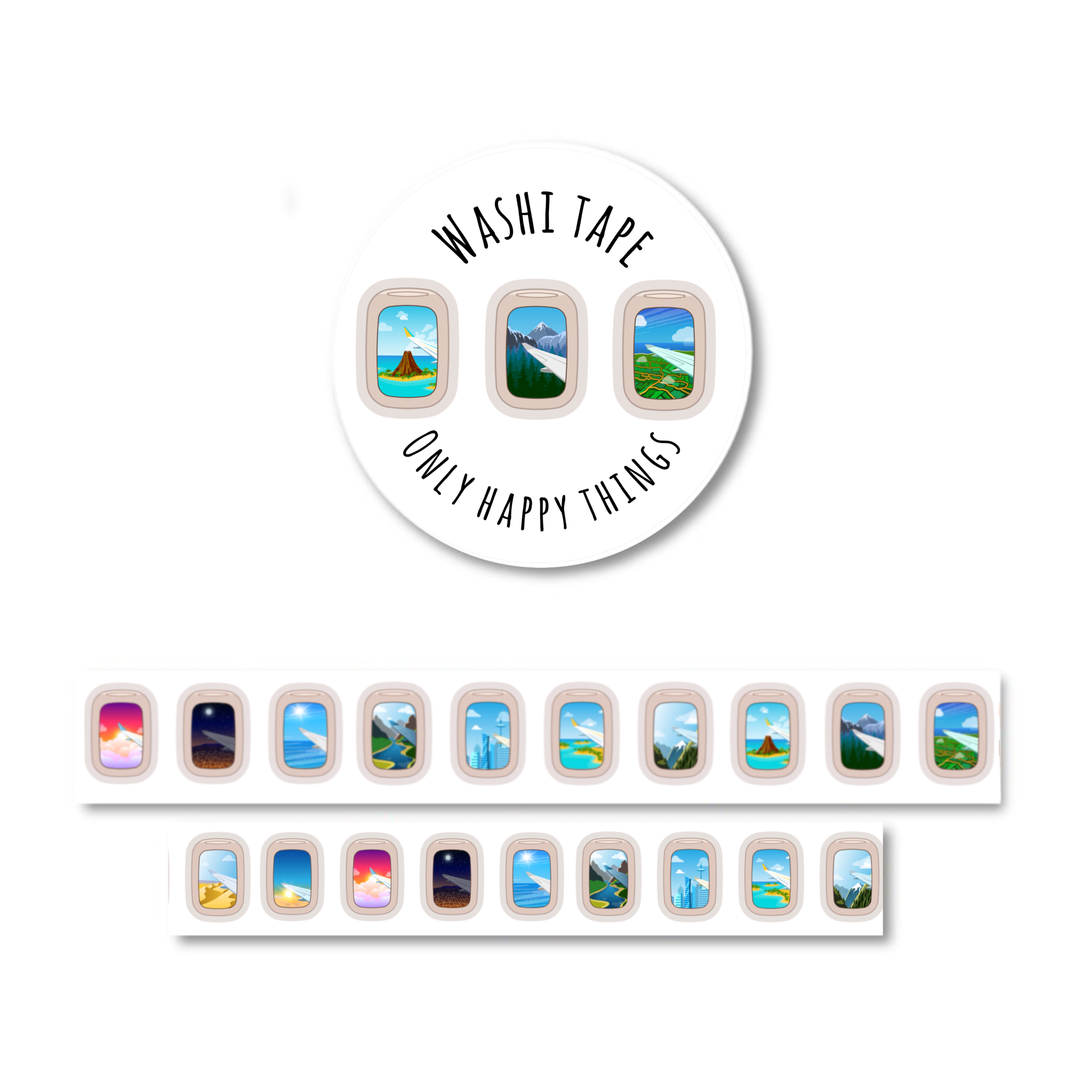 Only Happy Things Stationery Washi Tape - Above the Clouds - Blesket Canada