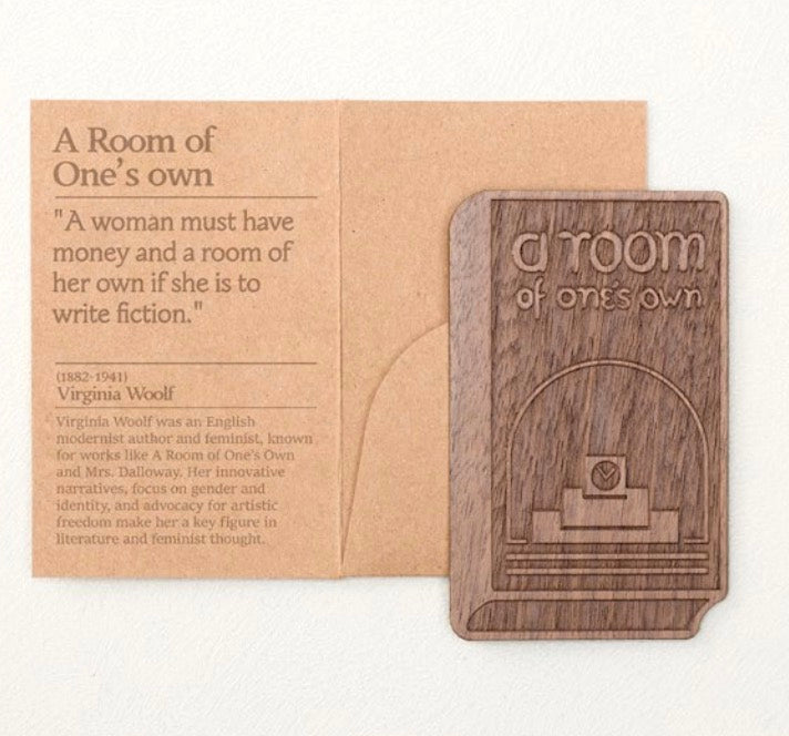 Wearingeul Wooden Bookmark - A Room of One's Own - Blesket Canada