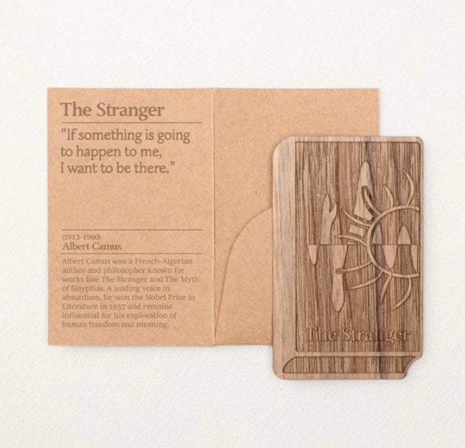 Wearingeul Wooden Bookmark - The Stranger - Blesket Canada