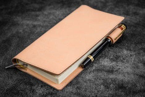 Galen Leather - Leather Slim Hobonichi Weeks Planner Cover - Undyed Leather - Blesket Canada