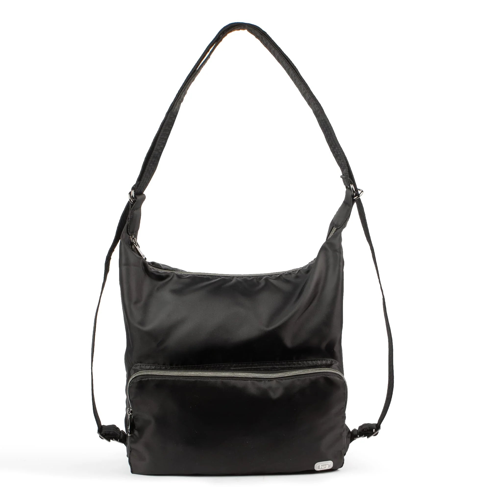 Zipliner Packable Convertible Hobo Bag - Black - Blesket Canada