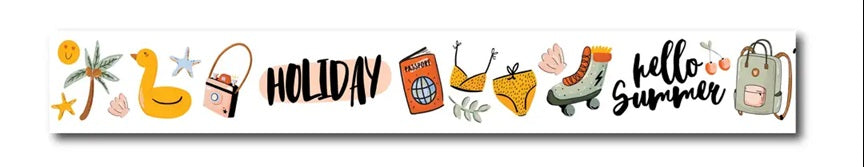 Only Happy Things Stationery Washi Tape - Zomer Quotes - Blesket Canada