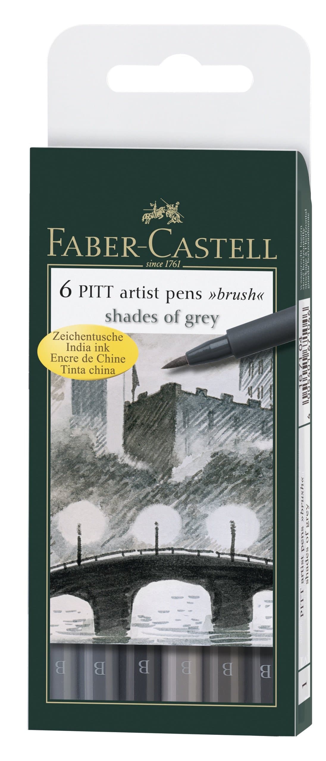 Pitt Artist Pen Set of 6 - Grey - Blesket Canada