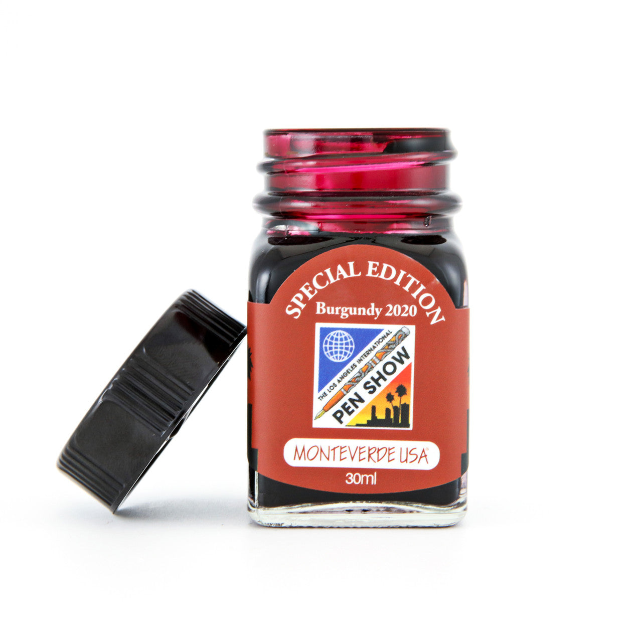 Monteverde Ink Bottle 30ml Special Edition - La Pen Show Burgundy 2020 - Blesket Canada