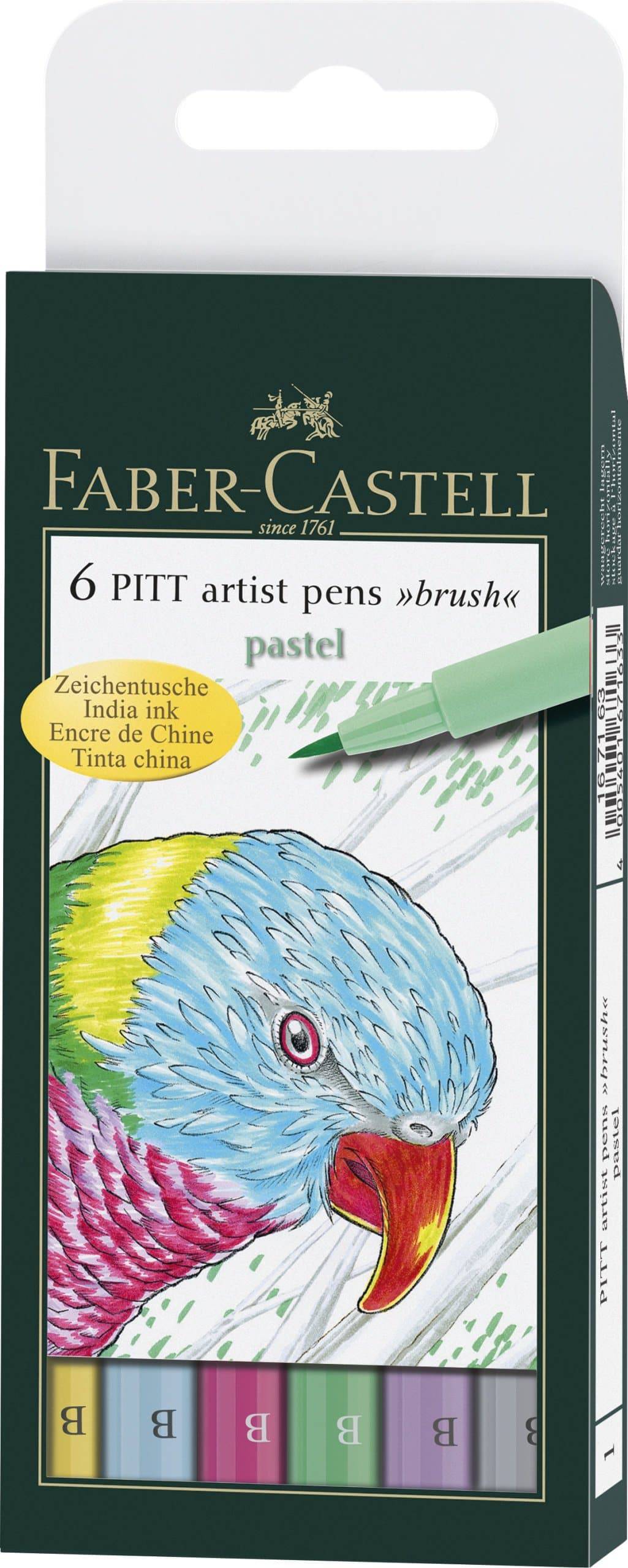 Pitt Artist Pen 'Pastel' Wallet of 6 - Blesket Canada