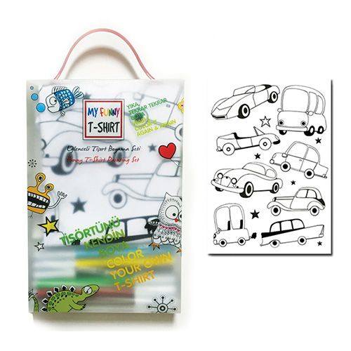 My Funny T-Shirt Coloring Set, Cars, Age 4-7 - Blesket Canada