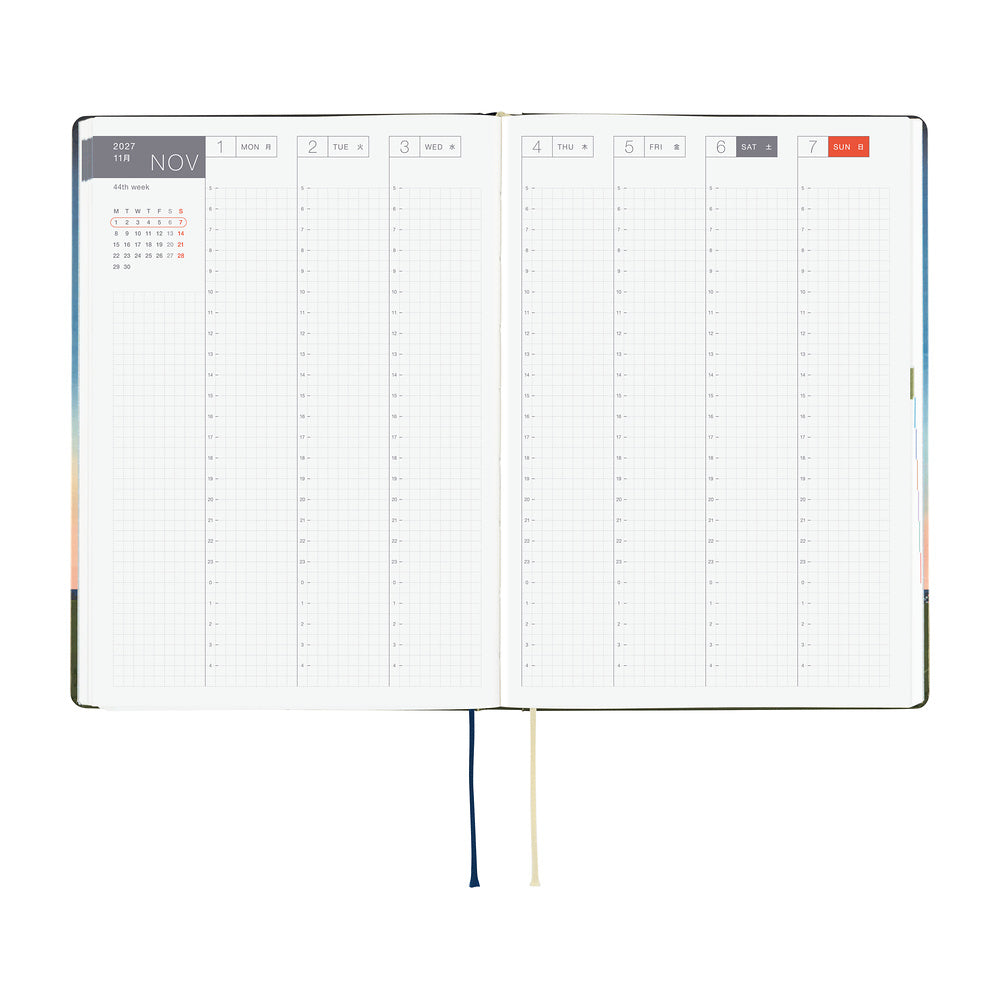 Hobonichi Techo 2027 HON Hiroko Kubota: String Telephone Until the Moon is Full [ENG/A5 HON/Jan Start] - Blesket Canada