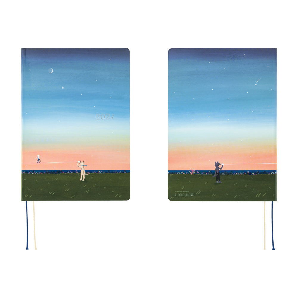 Hobonichi Techo 2027 HON Hiroko Kubota: String Telephone Until the Moon is Full [ENG/A5 HON/Jan Start] - Blesket Canada