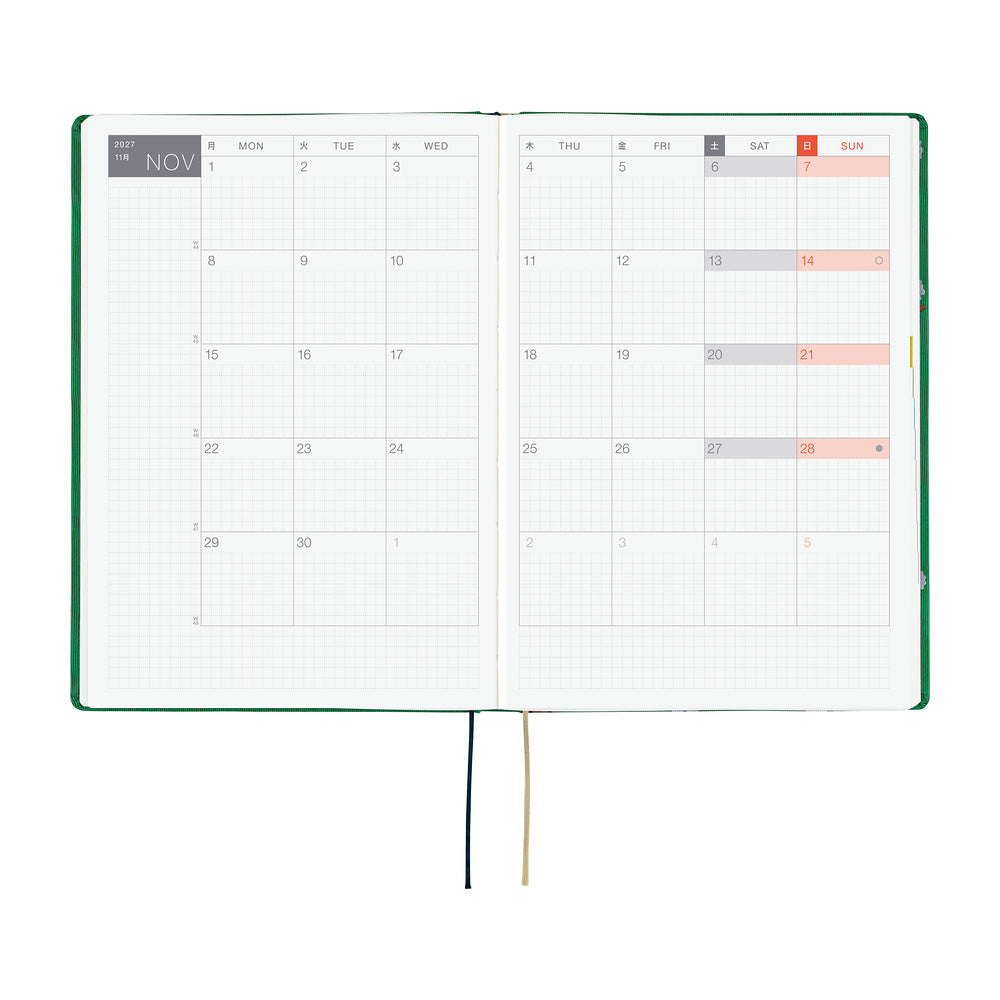 Hobonichi Techo 2027 HON Bow & Tie: Sheep Sheep Sheep [ENG/A6 HON/Jan Start] - Blesket Canada