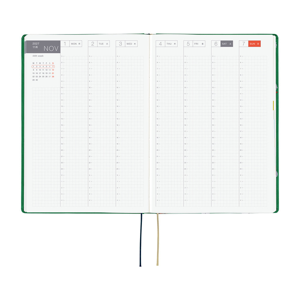 Hobonichi Techo 2027 HON Bow & Tie: Sheep Sheep Sheep [ENG/A6 HON/Jan Start] - Blesket Canada