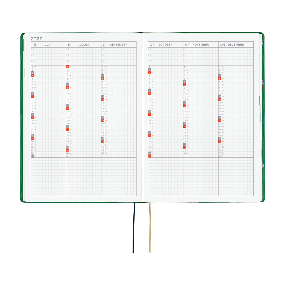 Hobonichi Techo 2027 HON Bow & Tie: Sheep Sheep Sheep [ENG/A6 HON/Jan Start] - Blesket Canada