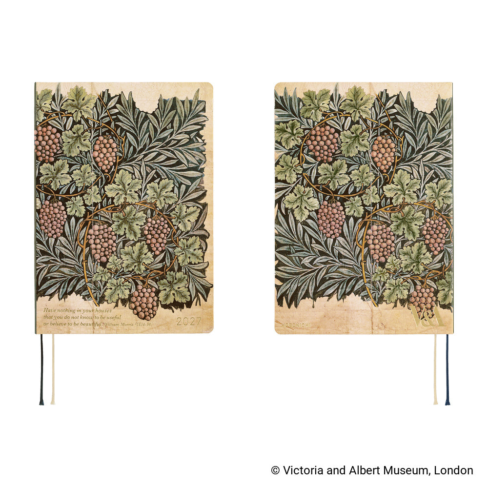 Hobonichi Techo 2027 HON V&A Series: Vine [ENG/A5 HON/Jan Start] Planner - Blesket Canada