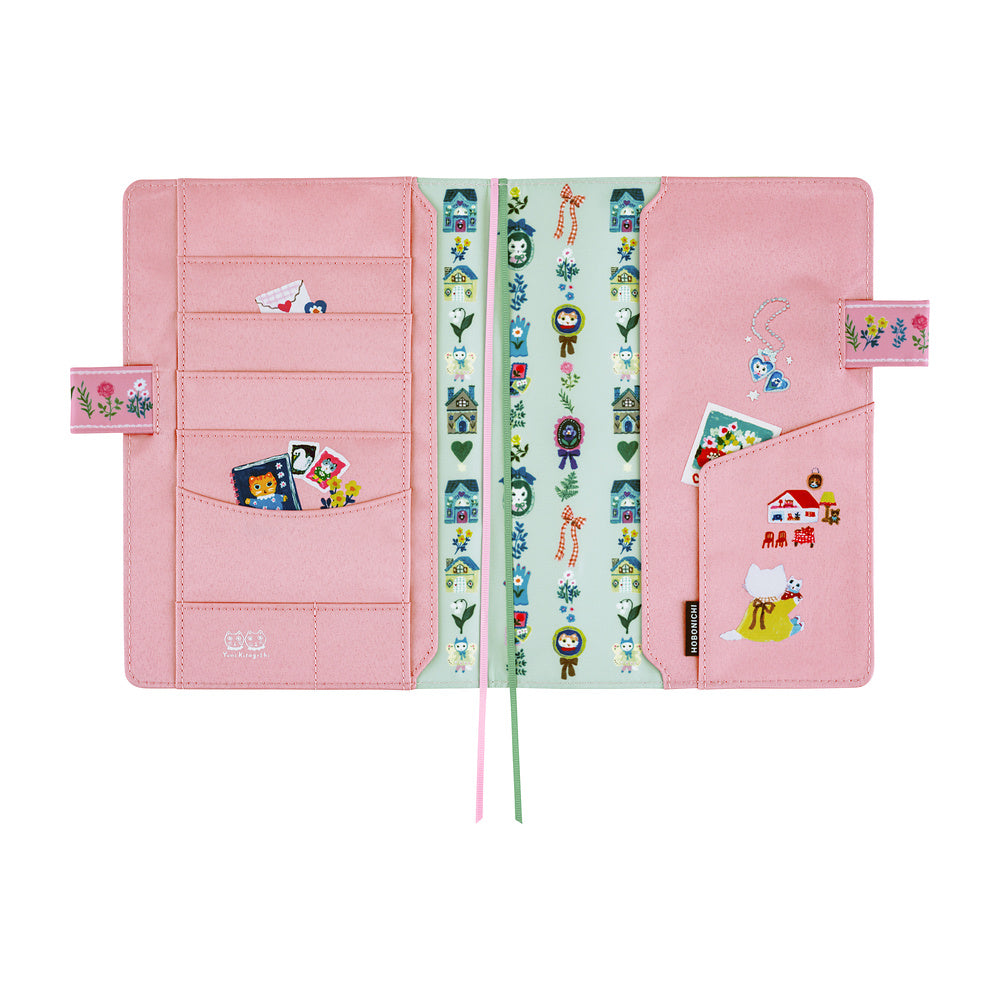 Hobonichi Techo 2027 Yumi Kitagishi: White Cat Village A5 Cover - Blesket Canada