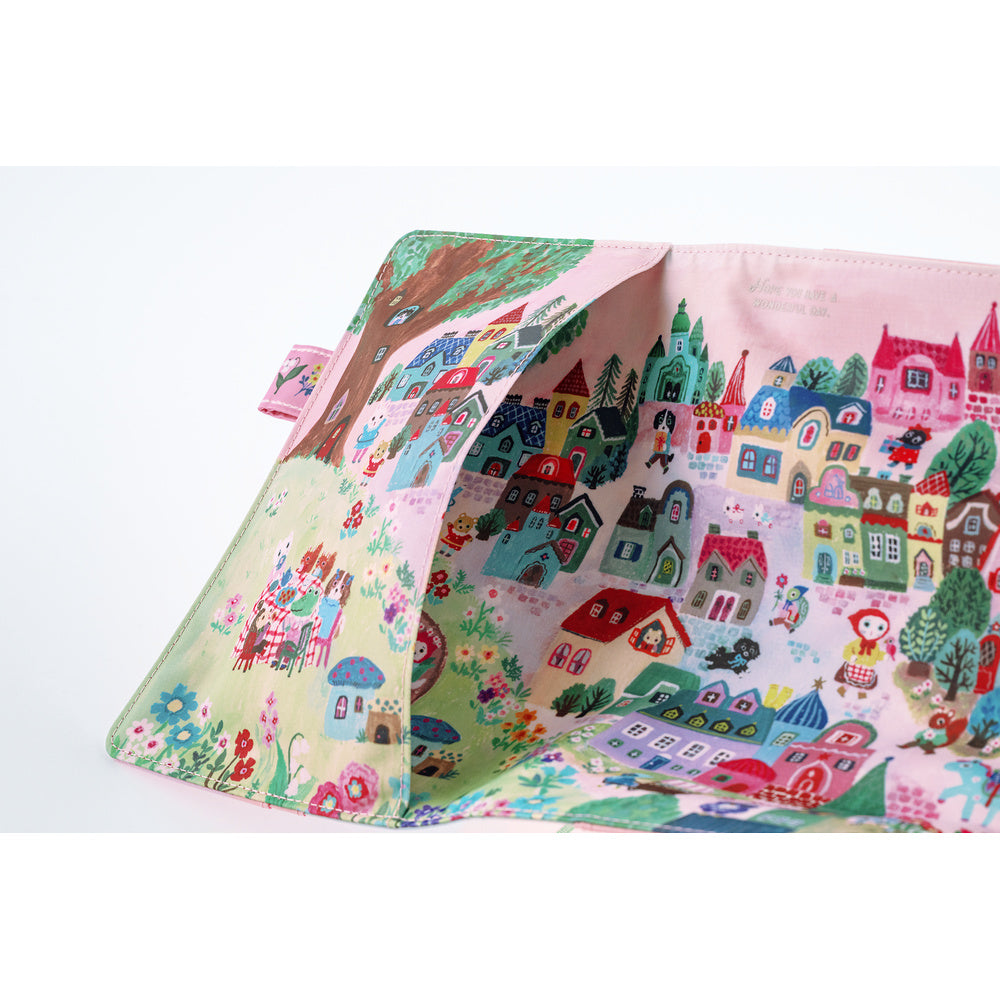 Hobonichi Techo 2027 Yumi Kitagishi: White Cat Village A5 Cover - Blesket Canada