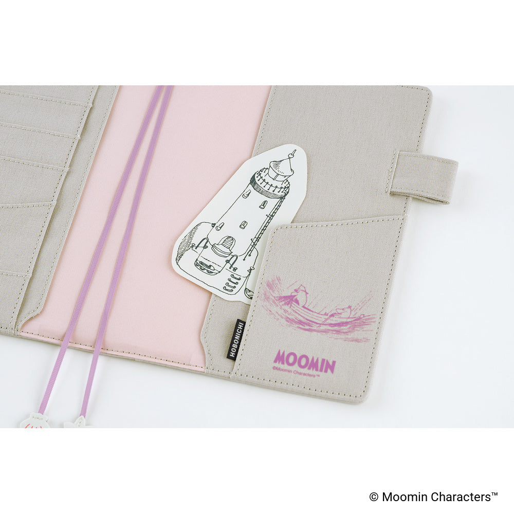 Hobonichi Techo 2027 Moomin: My Yard (Pink Gray) A5 Cover - Blesket Canada