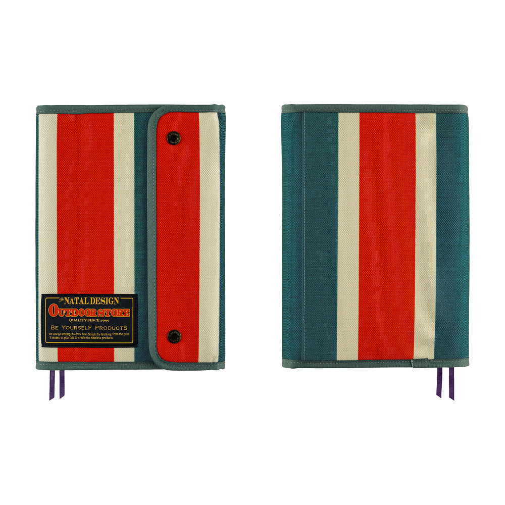 Hobonichi Techo 2027 Natal Design: Hello New Day! (Retro Stripe) A5 Cover - Blesket Canada