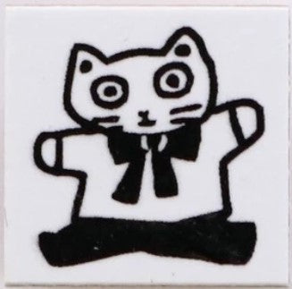 SANBY Yumi Kitagishi Collaboration Chibi Stamp – Cat With A Panda - Blesket Canada