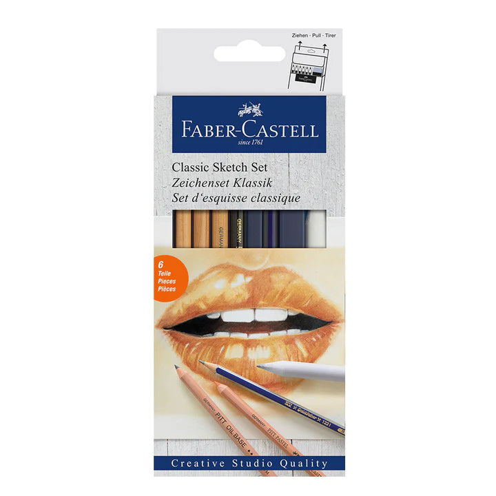 FABER-CASTELL Goldfaber Classic Sketch Set, Monochrome - Blesket Canada