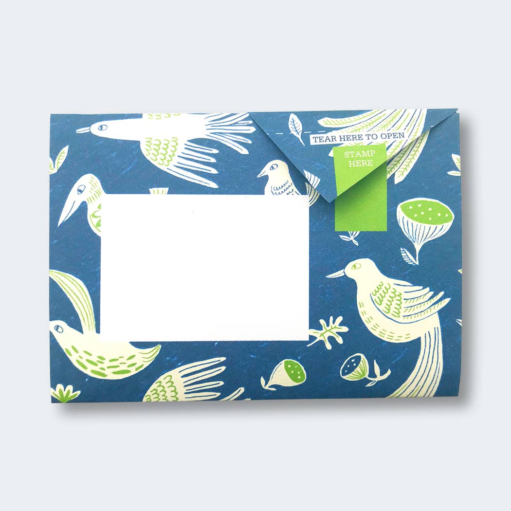 Fig & Feather Pigeon, Folding Letter Set – Pack of 6 Letters - Blesket Canada