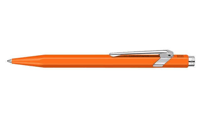 Caran d'Ache Ballpoint 849 Metal Fluor Series Orange - Blesket Canada