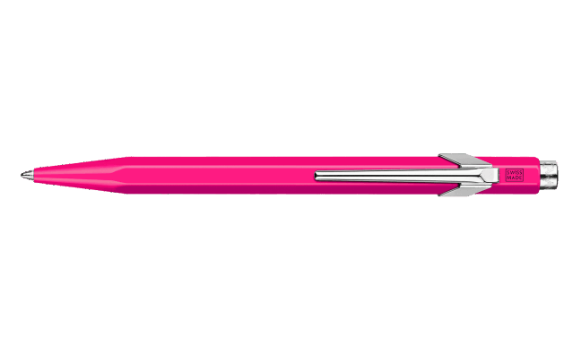 Caran d'Ache Ballpoint 849 Metal Fluo Series Pink - Blesket Canada