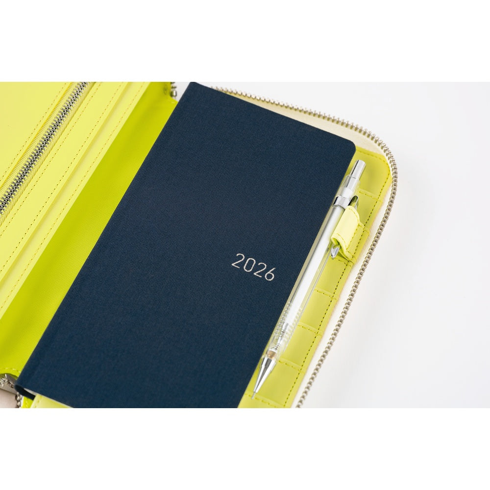 Hobonichi 2026 Mina Perhonen: Skyful (Yellow) Techo Weeks Cover - Blesket Canada