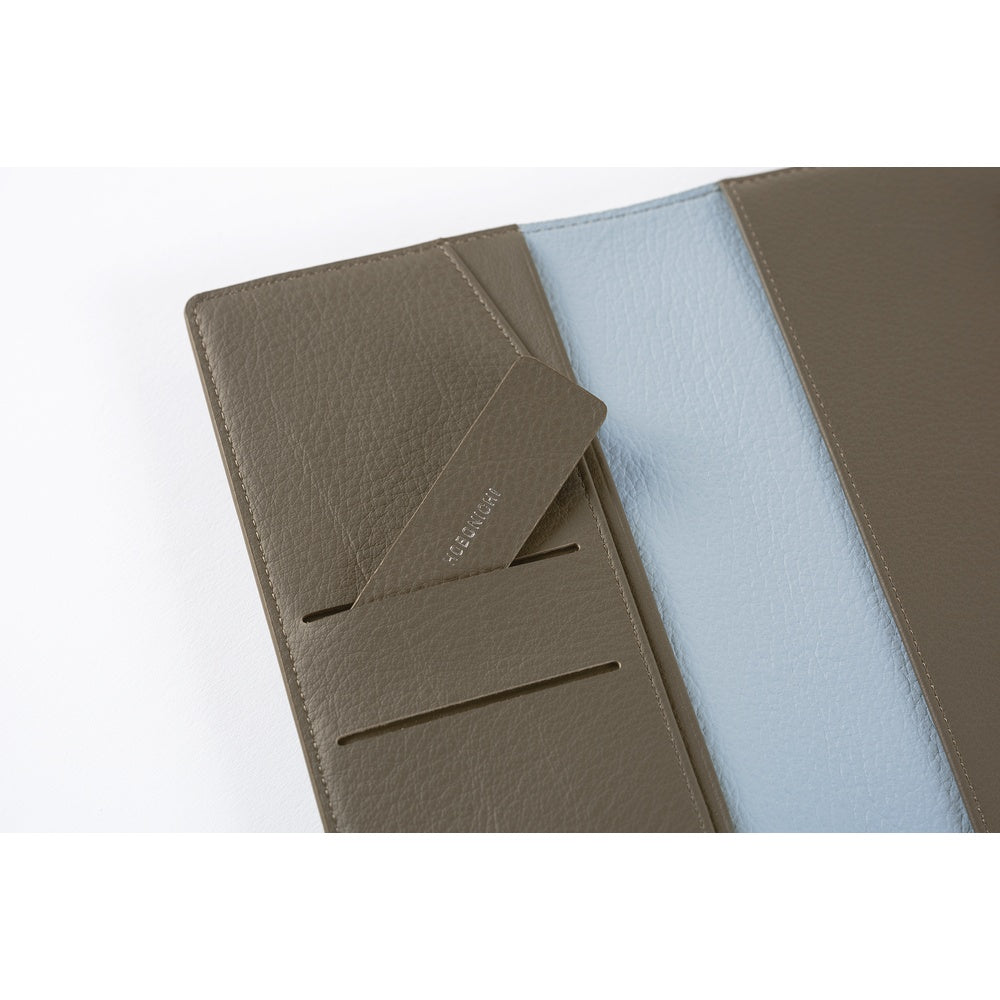 Hobonichi 2026 Leather: Taut (Gray & Light Blue) Techo Weeks Cover - Blesket Canada