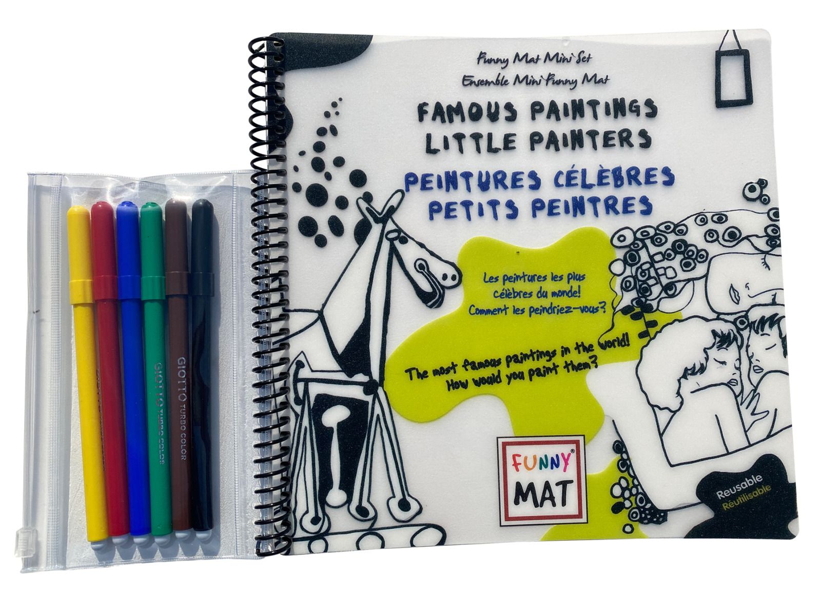 Funny Mat Mini Mat Set (Famous Paintings) - Blesket Canada